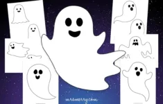10 Ghost Template Printables For Halloween Crafts | Mrs. Merry in Printable Ghost Cutouts Free