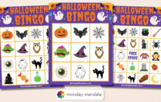 180 Halloween Bingo Cards (Free Pdf Printables) in Ghost Bingo Printable