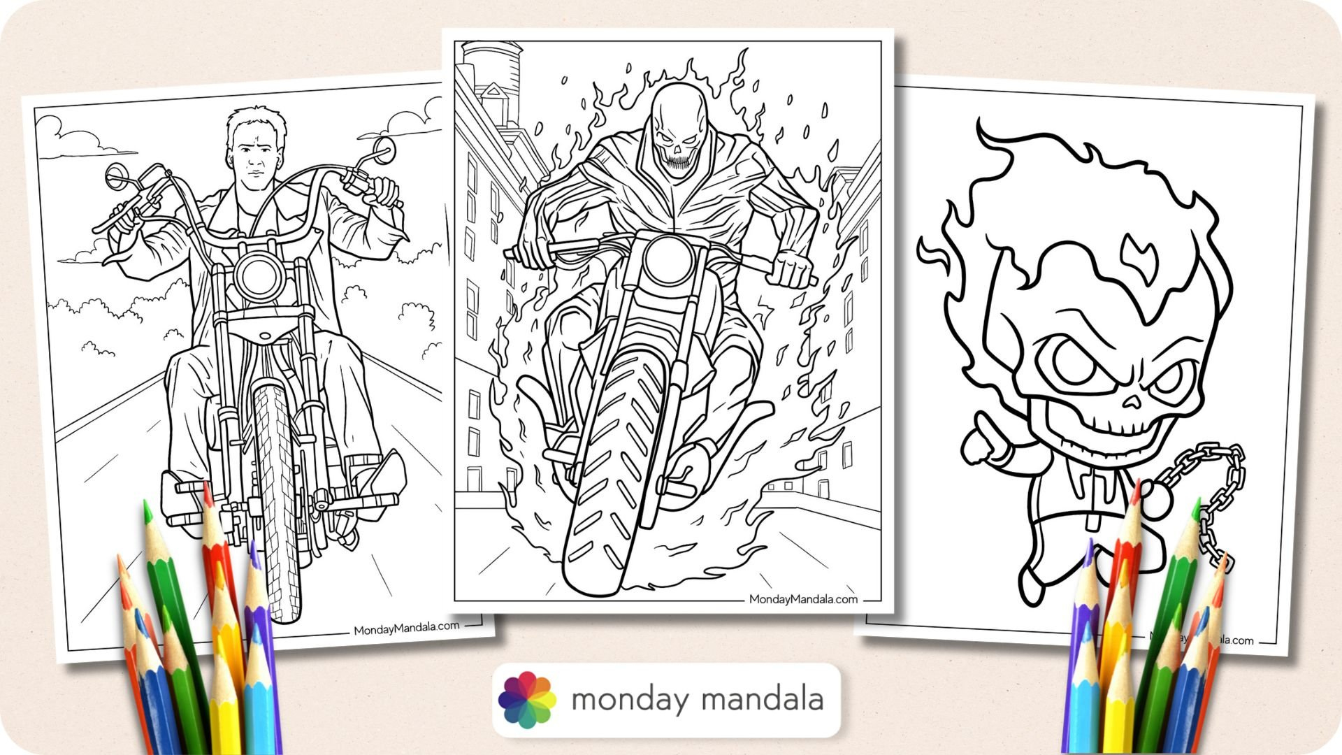 20 Ghost Rider Coloring Pages (Free Pdf Printables) regarding Printable Ghost Rider Coloring Pages