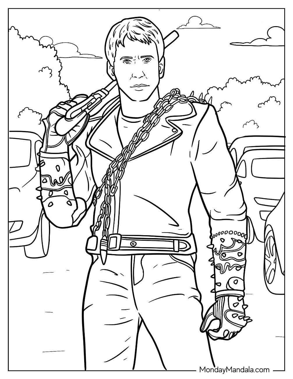 20 Ghost Rider Coloring Pages (Free Pdf Printables) throughout Free Printable Ghost Rider Coloring Pages