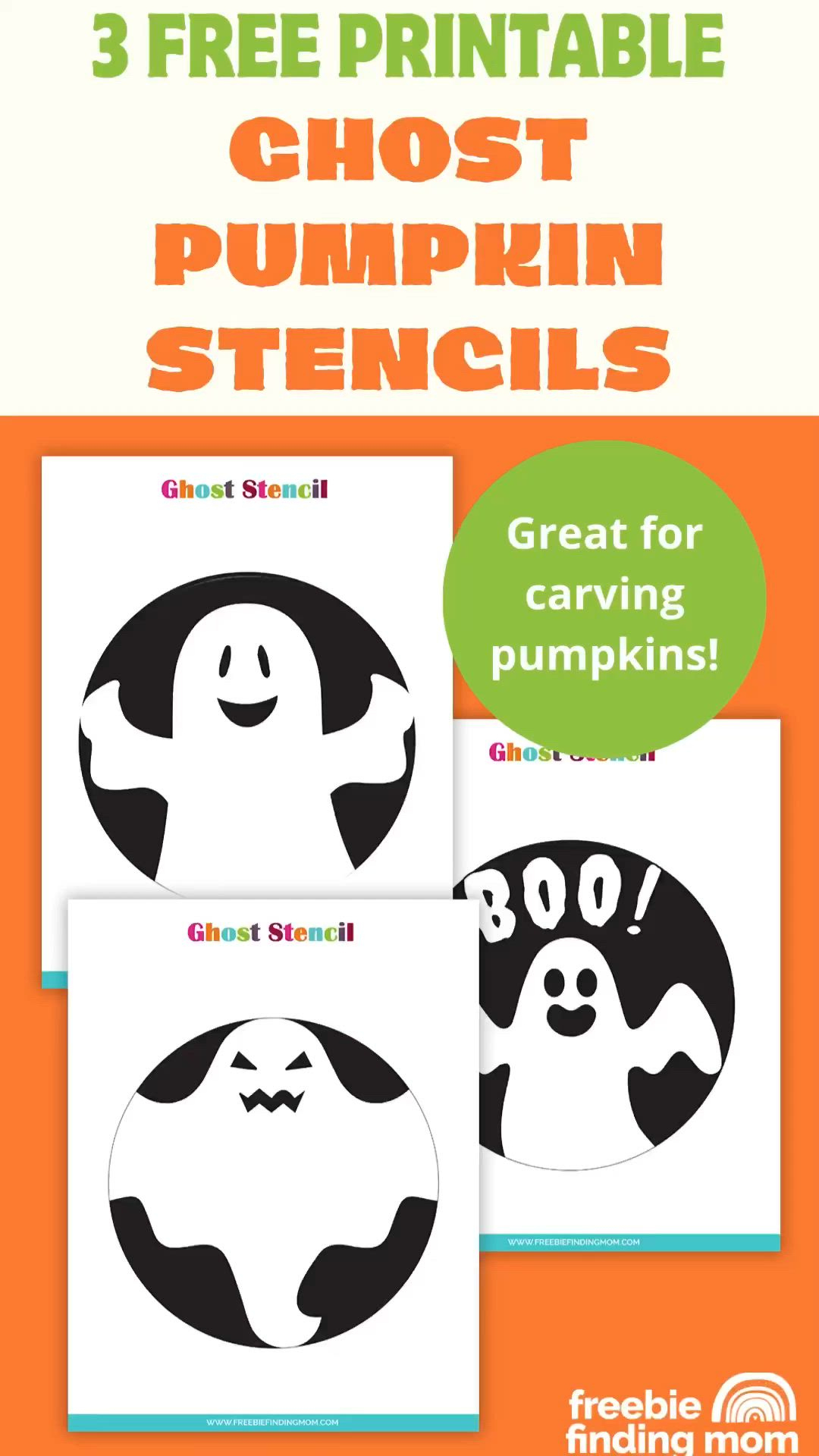 3 Free Printable Cute Ghost Pumpkin Stencils within Cute Ghost Pumpkin Carving Stencil Printable Free