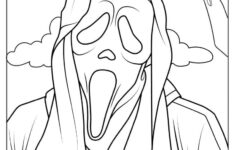 30 Ghost Coloring Pages (Free Pdf Printables) pertaining to Ghost Face Printable Coloring Pages