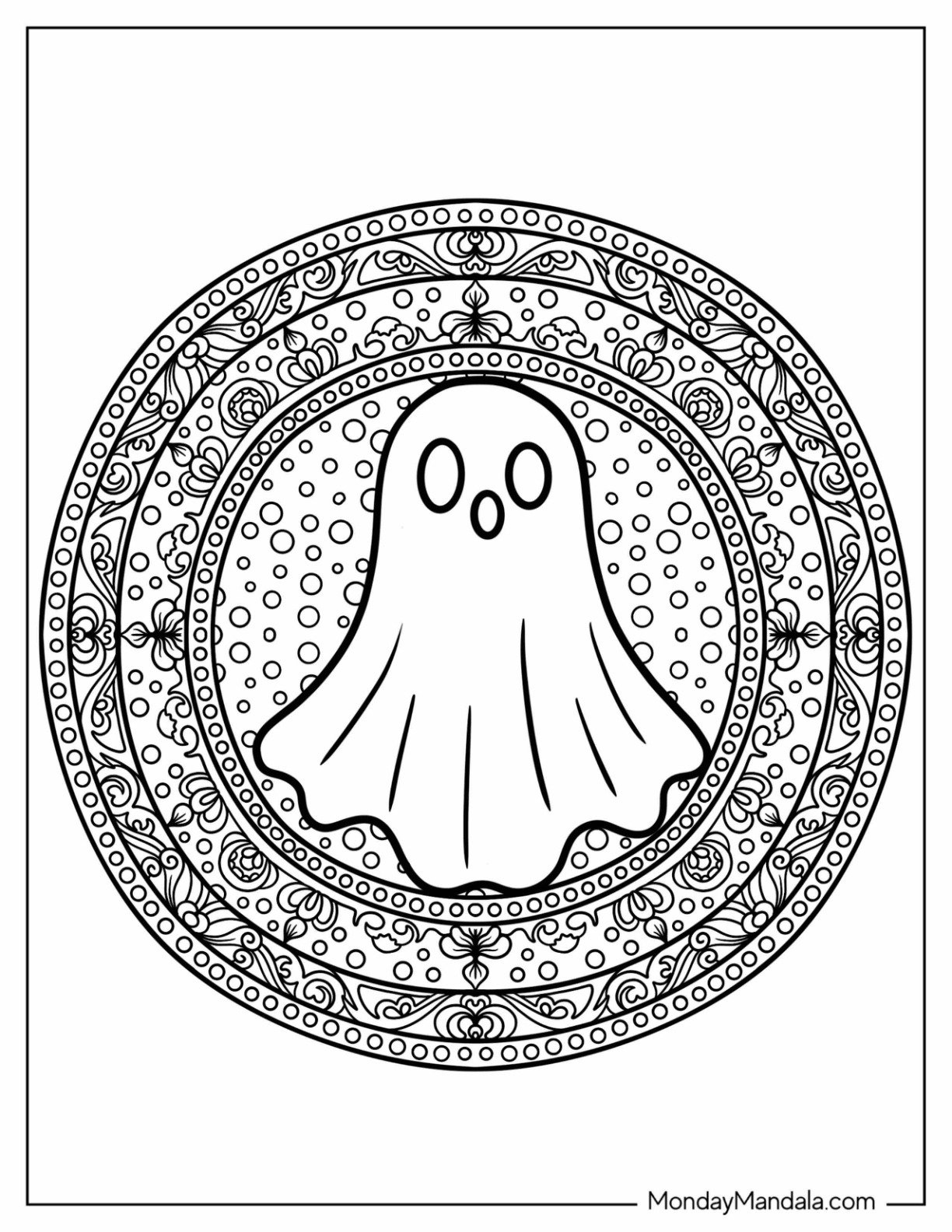 30 Ghost Coloring Pages (Free Pdf Printables) regarding Printable Ghost Coloring Pages For Adults