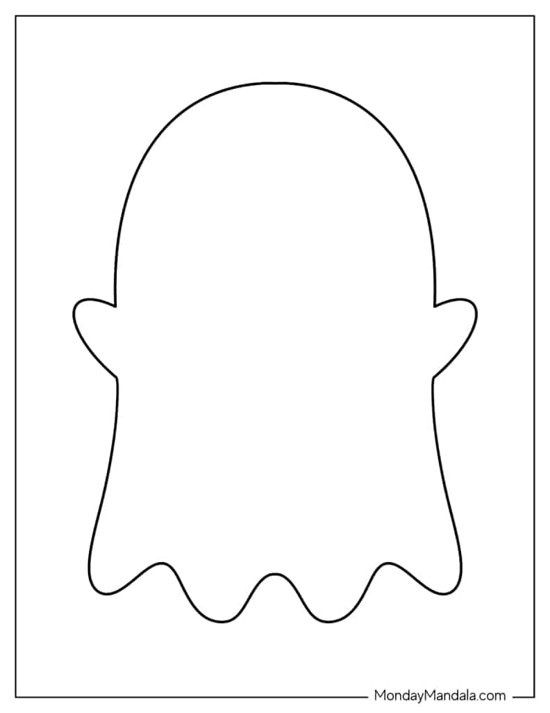 48 Ghost Templates (Free Pdf Printables) for Free Printable Ghost Template