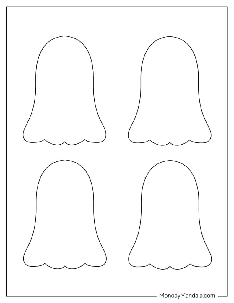 48 Ghost Templates (Free Pdf Printables) for Ghost Template Printable Pdf