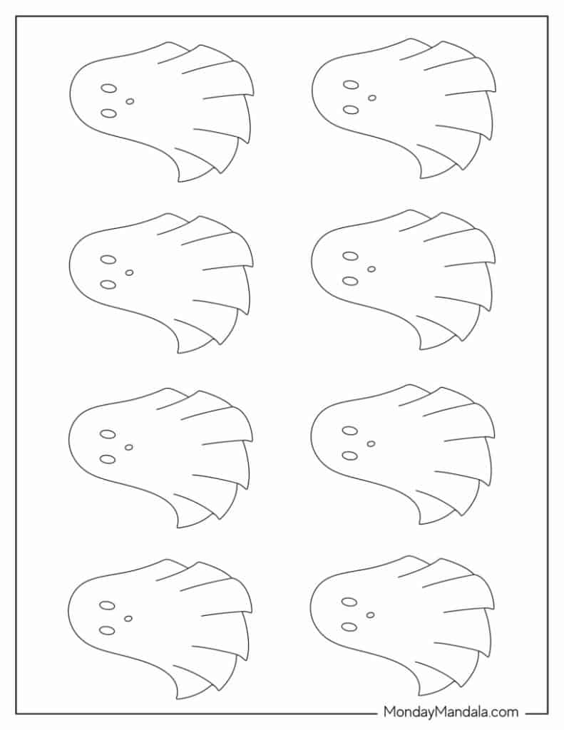 48 Ghost Templates (Free Pdf Printables) inside Little Ghost Printable