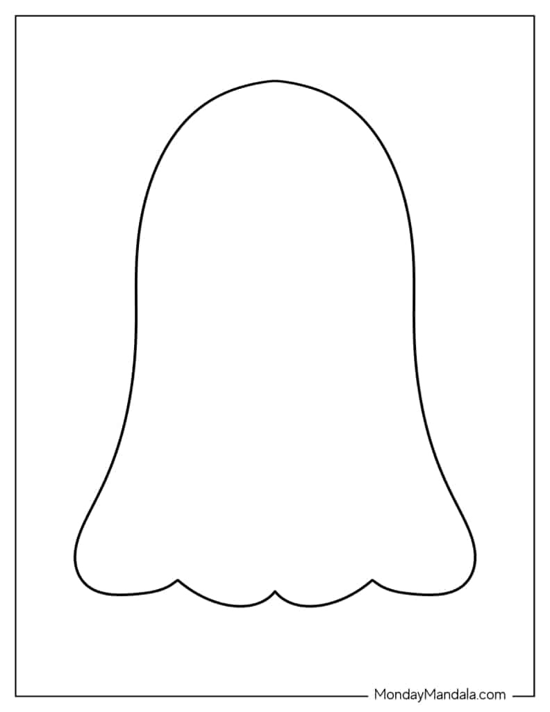 48 Ghost Templates (Free Pdf Printables) inside Printable Ghost Stencil