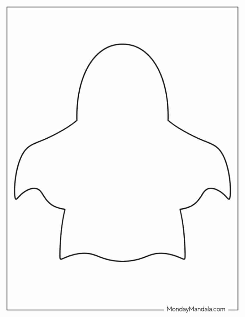 48 Ghost Templates (Free Pdf Printables) intended for Printable Ghost Pattern