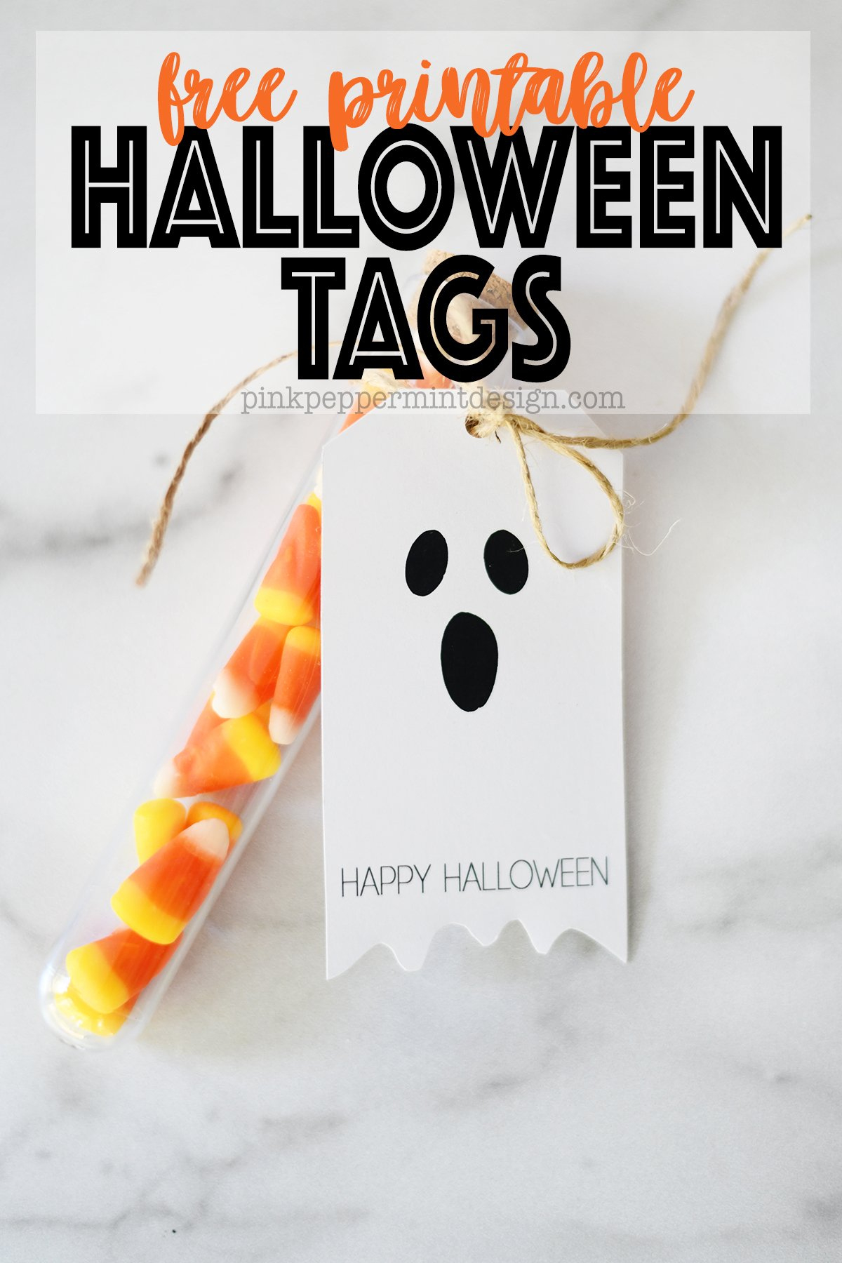 Adorable Free Printable Halloween Tags - Ghosts — Pink Peppermint in Free Printable Ghost Tags