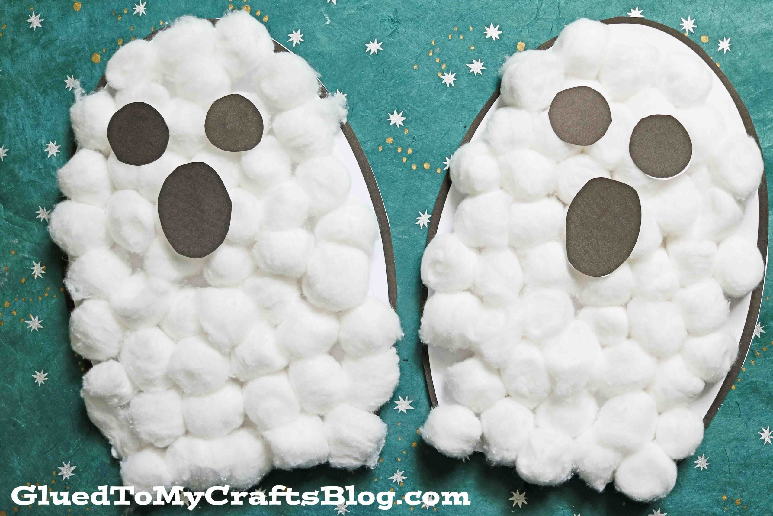 Cotton Ball Ghost Craft Idea For Kids with regard to Printable Cotton Ball Ghost