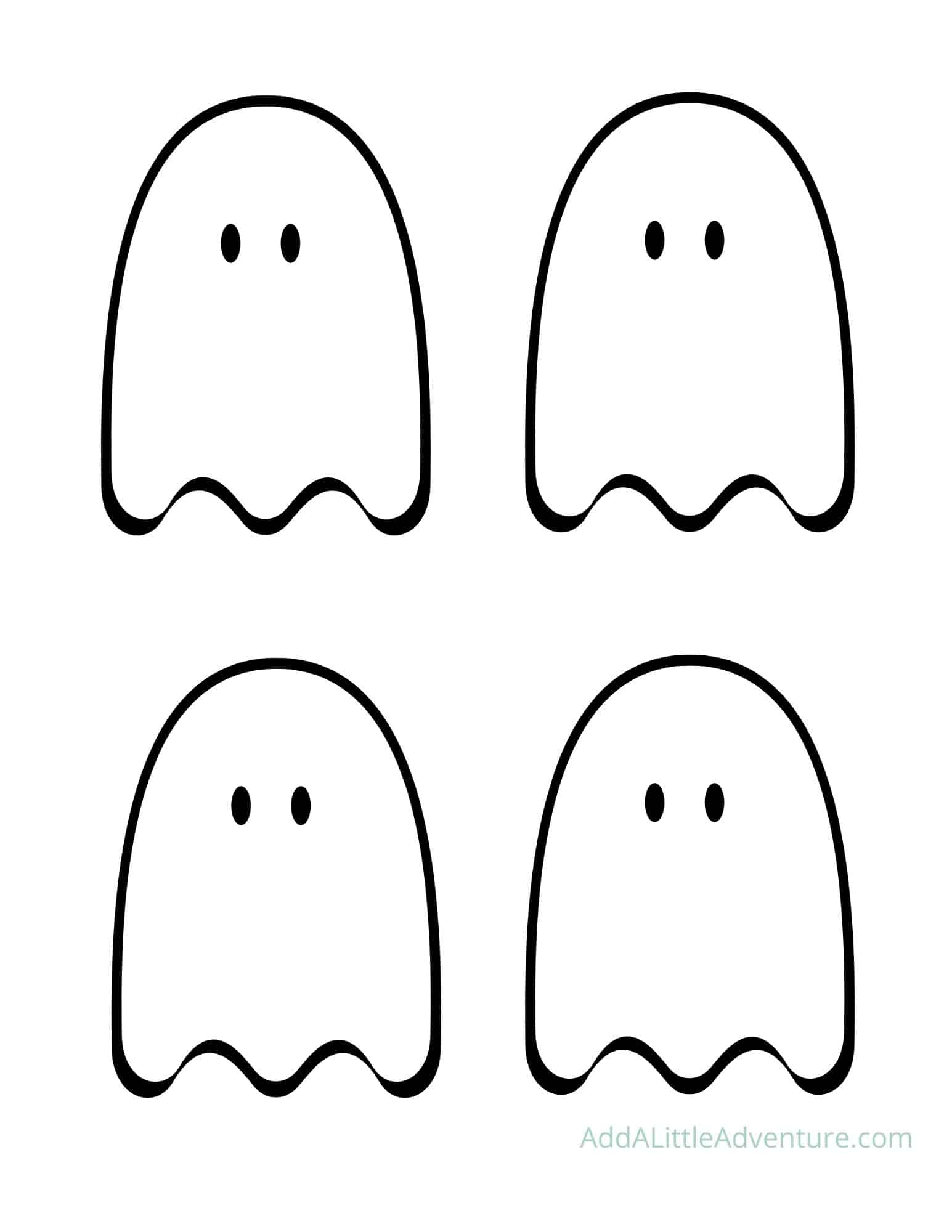 Cute Ghost Outline - Free Printables - Add A Little Adventure inside Ghost Template Printable