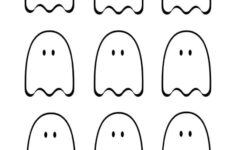 Cute Ghost Outline - Free Printables - Add A Little Adventure with Mini Ghost Printable