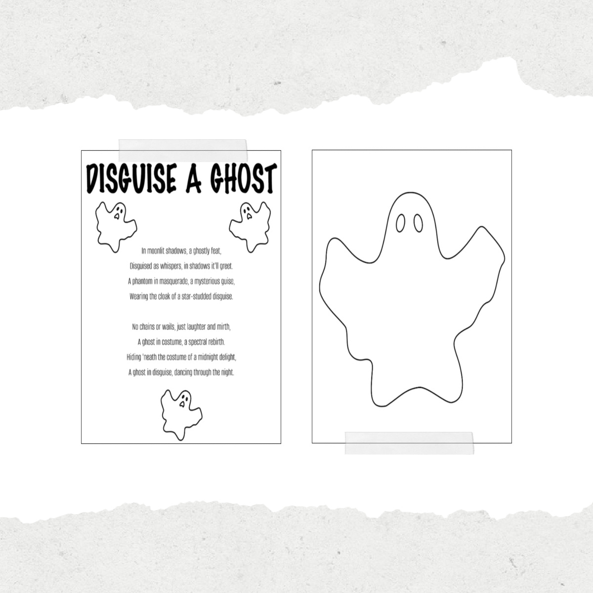 Disguise A Ghost Project | Today&amp;#039;S Creative Ideas in Disguise A Ghost Project Free Printable