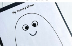 Easy Ghost Craft (Free Printable!) intended for Printable Cotton Ball Ghost