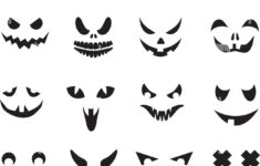 Fear Eyes Ghost Horror Halloween Stock Vector Images - Alamy in Ghost Eyes and Mouth Printable