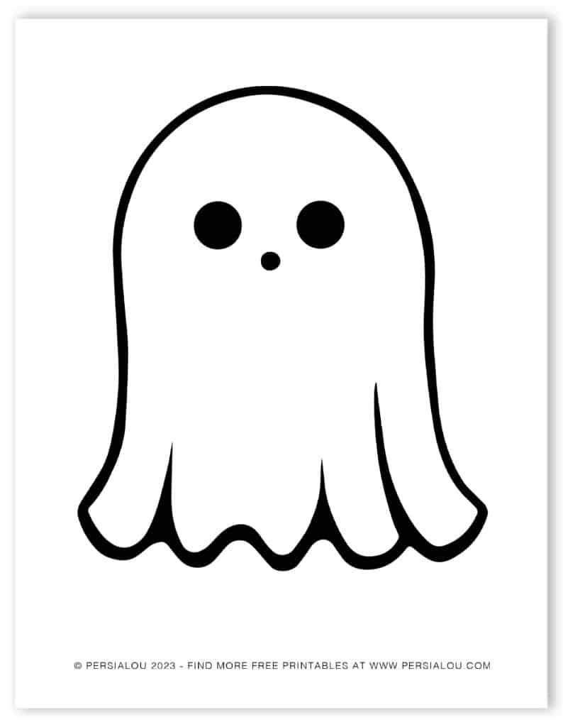 Free Cute Ghost Coloring Pages for Ghost Coloring Sheet Printable