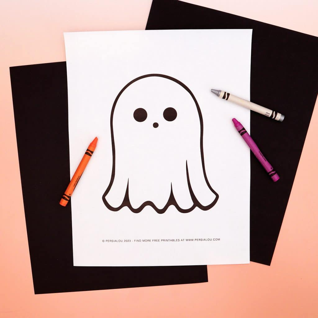 Free Cute Ghost Coloring Pages pertaining to Cute Ghost Printable