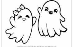 Free Cute Ghost Coloring Pages with regard to White Ghost Printable