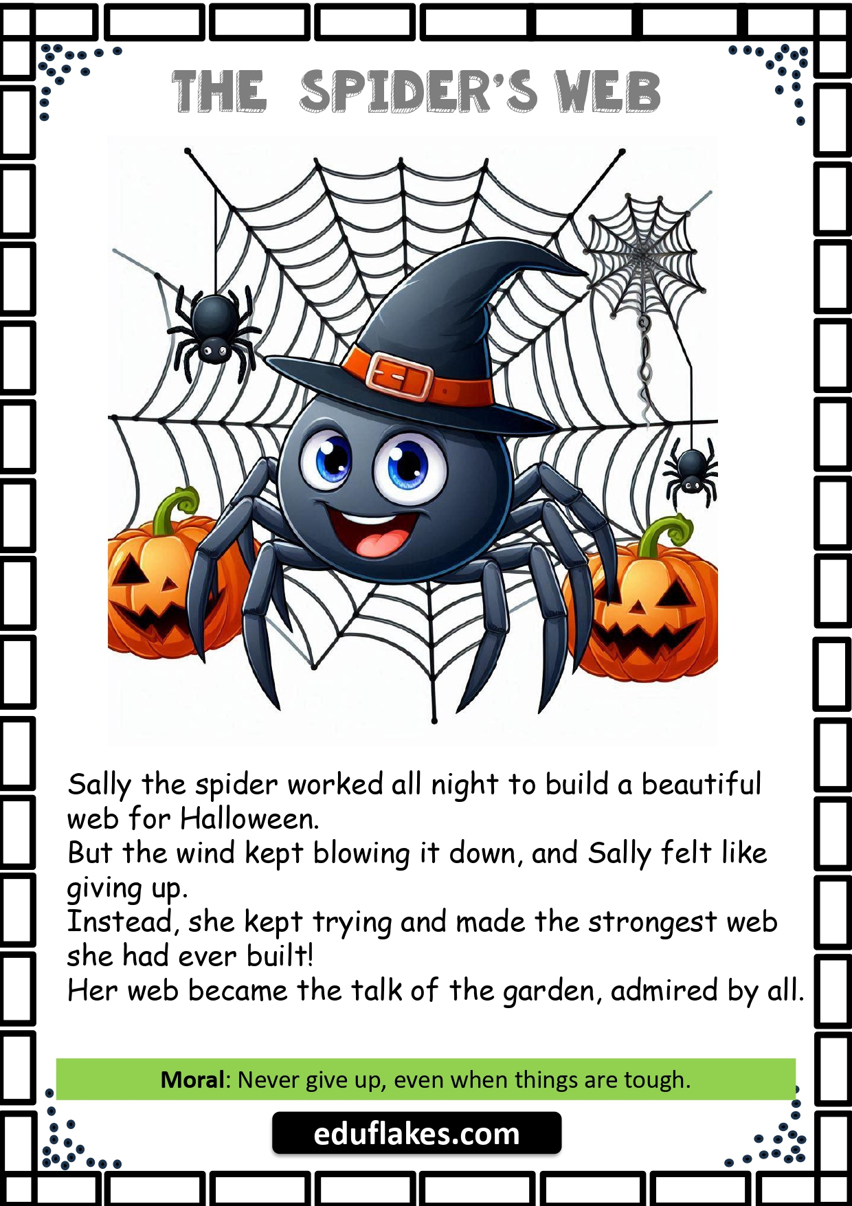 Free Download: Halloween Stories Pdf For Kindergarten - Eduflakes regarding Printable Ghost Stories