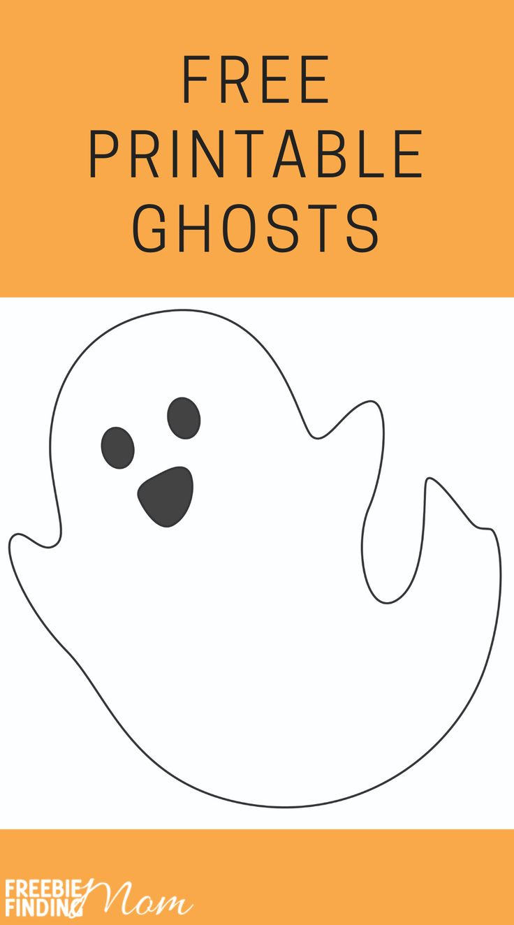 Free Ghost Printables (5 Options) regarding Printable Ghost Free