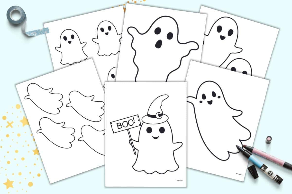 Free Halloween Ghost Printable Templates - The Artisan Life for Ghost Stencil Printable Coloring Pages