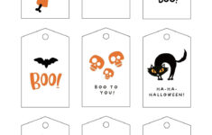 Free Printable And Customizable Halloween Tag Templates | Canva pertaining to Free Printable Ghost Tags