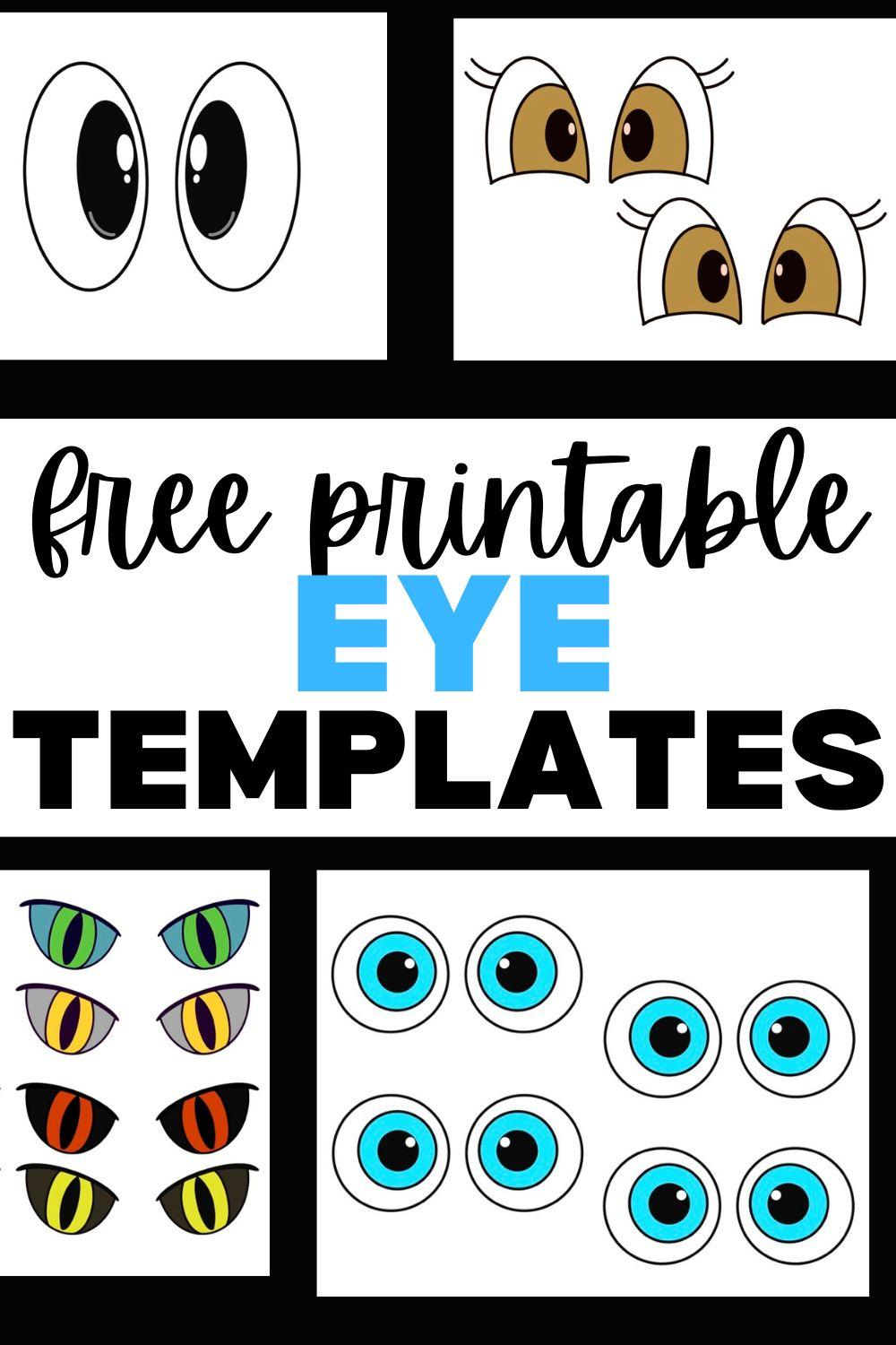 Free Printable Eye Template For Crafts - pertaining to Free Printable Ghost Eyes