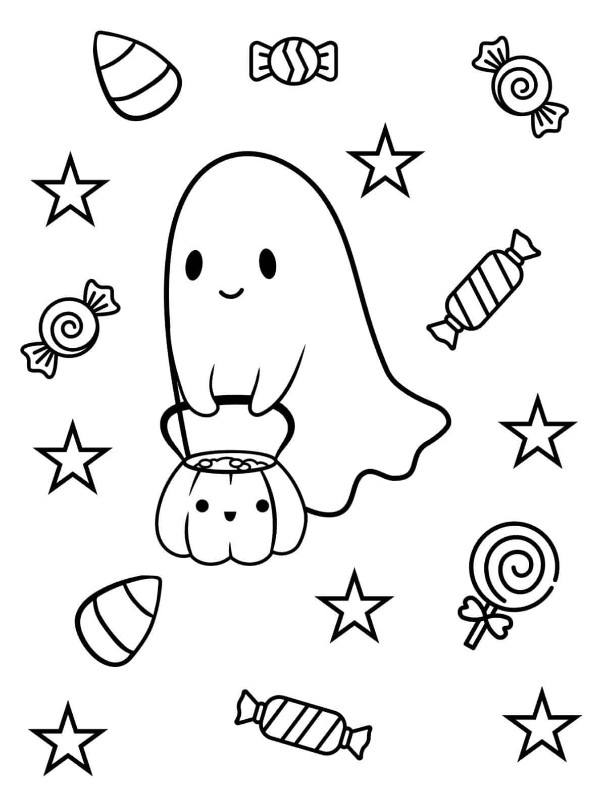 Free Printable Ghost Coloring Pages | Coloring Pages, Halloween in Ghost Color Page Printable