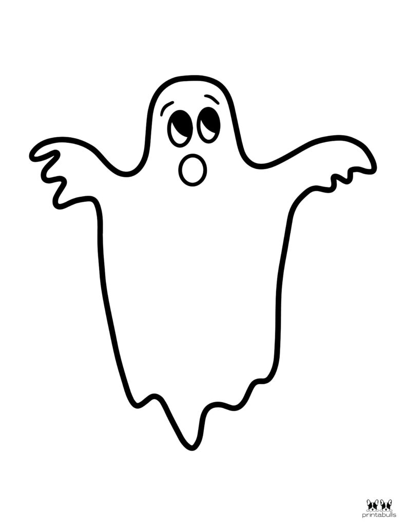 Free Printable Ghost Coloring Pages | Printabulls for Printable Ghost Pictures For Halloween