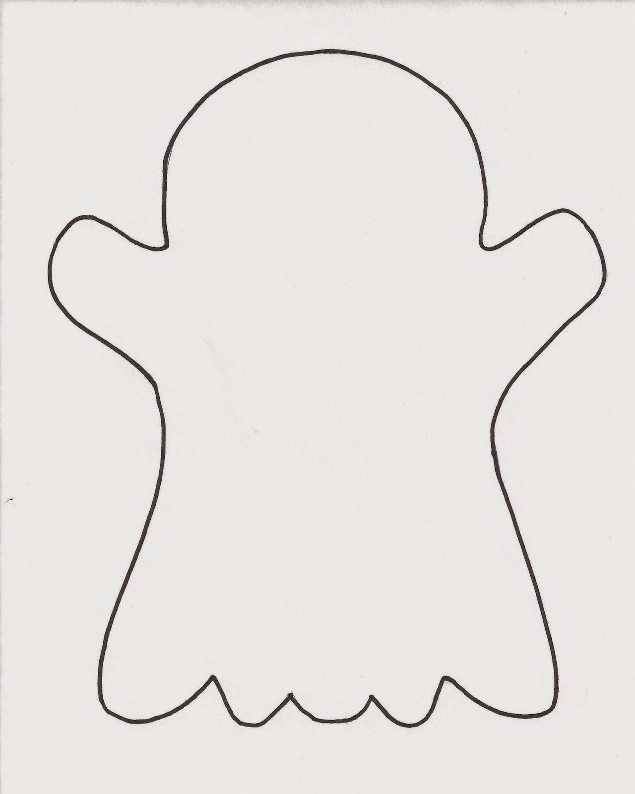 Free Printable Ghost Template for Ghost Craft Printable