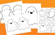 Free Printable Ghost Template For Spooky Fun intended for Free Printable Halloween Ghosts