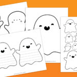 Free Printable Ghost Template For Spooky Fun pertaining to Printable Pictures of Ghosts