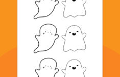 Free Printable Ghost Template For Spooky Fun pertaining to Small Ghost Printable