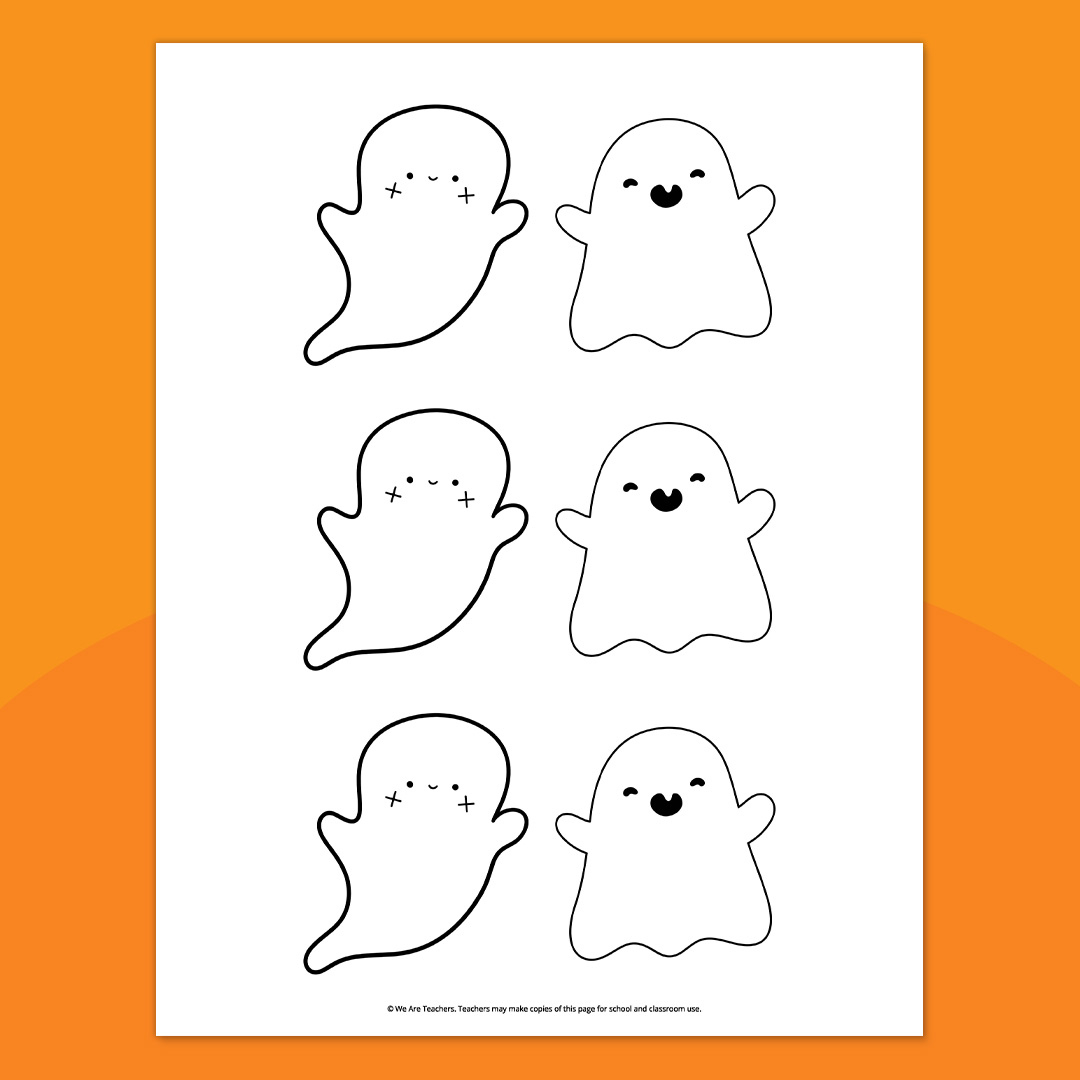 Free Printable Ghost Template For Spooky Fun pertaining to Small Ghost Printable