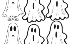 Get Creative With Cute Ghost Halloween Clip Art (Free Printable) in Ghost Clipart Printable