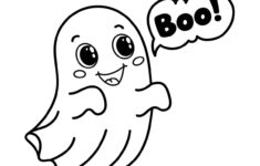 Ghost Coloring Pages | Skip To My Lou inside Boo Ghost Printable