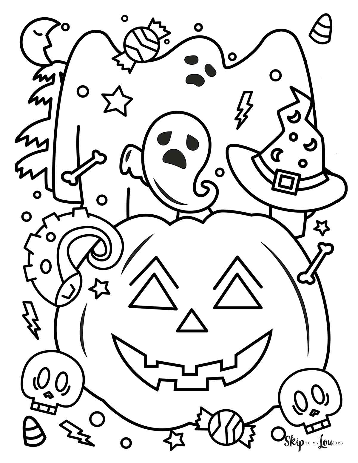 Ghost Coloring Pages | Skip To My Lou regarding Printable Ghost Template Coloring Page