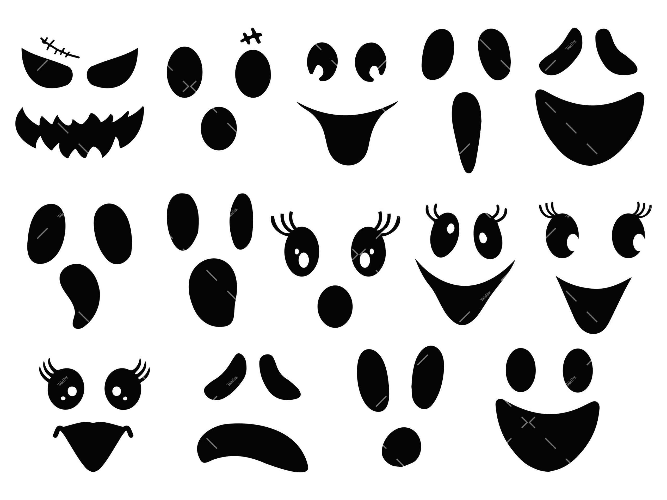 Ghost Eyes Svg - Etsy inside Printable Ghost Eyes and Mouth