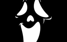Ghost Face Template - 14 Free Pdf Printables | Printablee in Ghost Face Template Printable