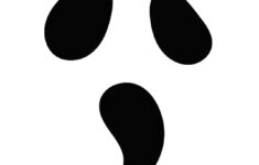 Ghost Face Template Free Printable throughout Ghost Face Stencils Printable