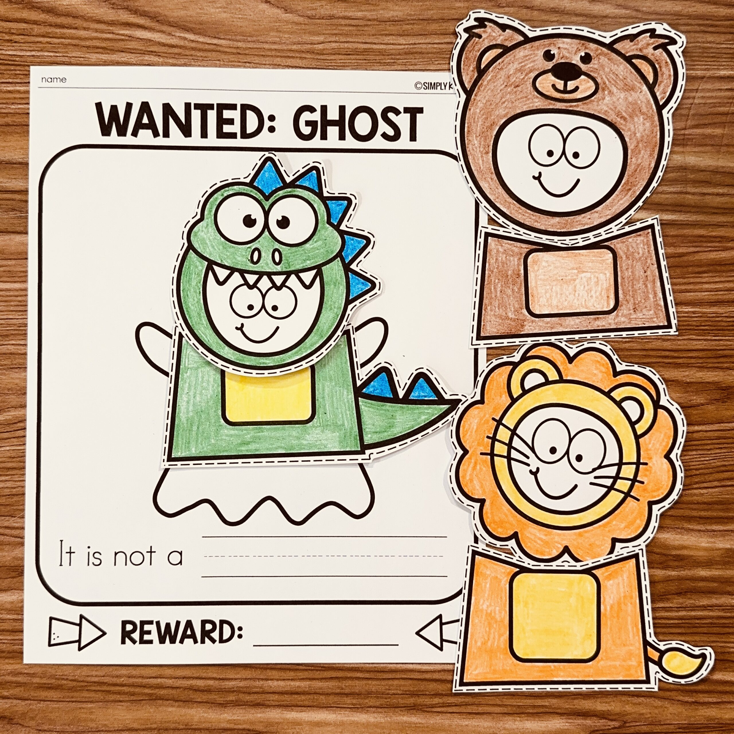 Ghost In Disguise Printables - Simply Kinder Plus intended for Disguise a Ghost Project Free Printable