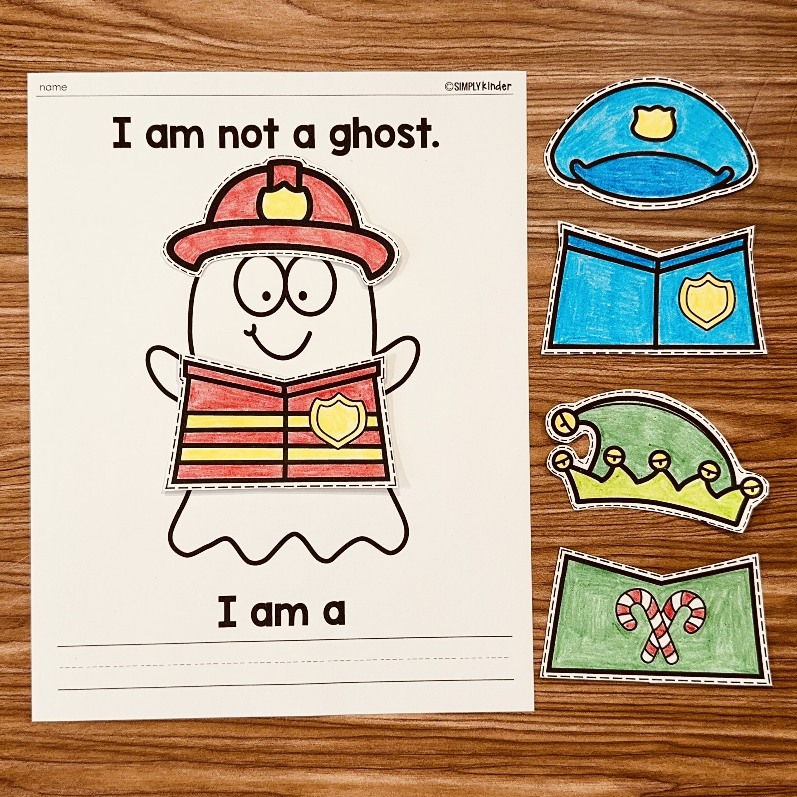 Ghost In Disguise Printables - Simply Kinder Plus with Disguise a Ghost Printable