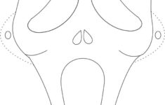 Ghost Mask Printable Coloring Page For Kids inside Cut Out Ghost Mask Printable