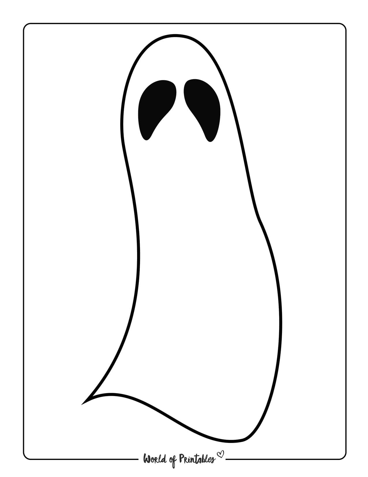 Ghost Printables - World Of Printables intended for Printable Ghost Cutouts