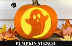 Ghost Pumpkin Stencil | Printable Halloween in Pumpkin Carving Stencils Printable Ghost
