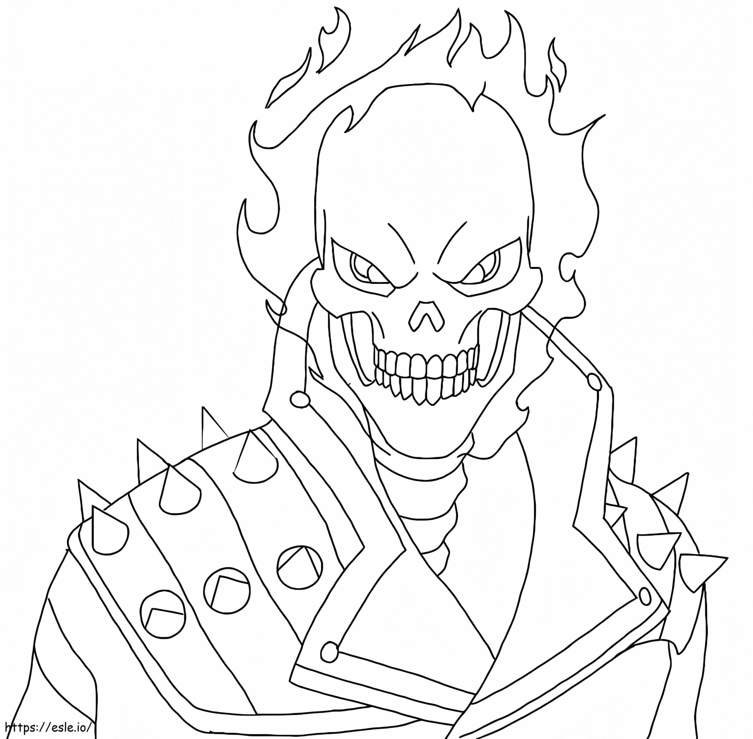 Ghost Rider 1 Coloring Page with regard to Ghost Rider Coloring Pages Printable