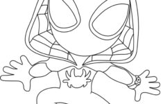 Ghost Spider Coloring Page (Spidey) intended for Printable Ghost Spider Coloring Pages