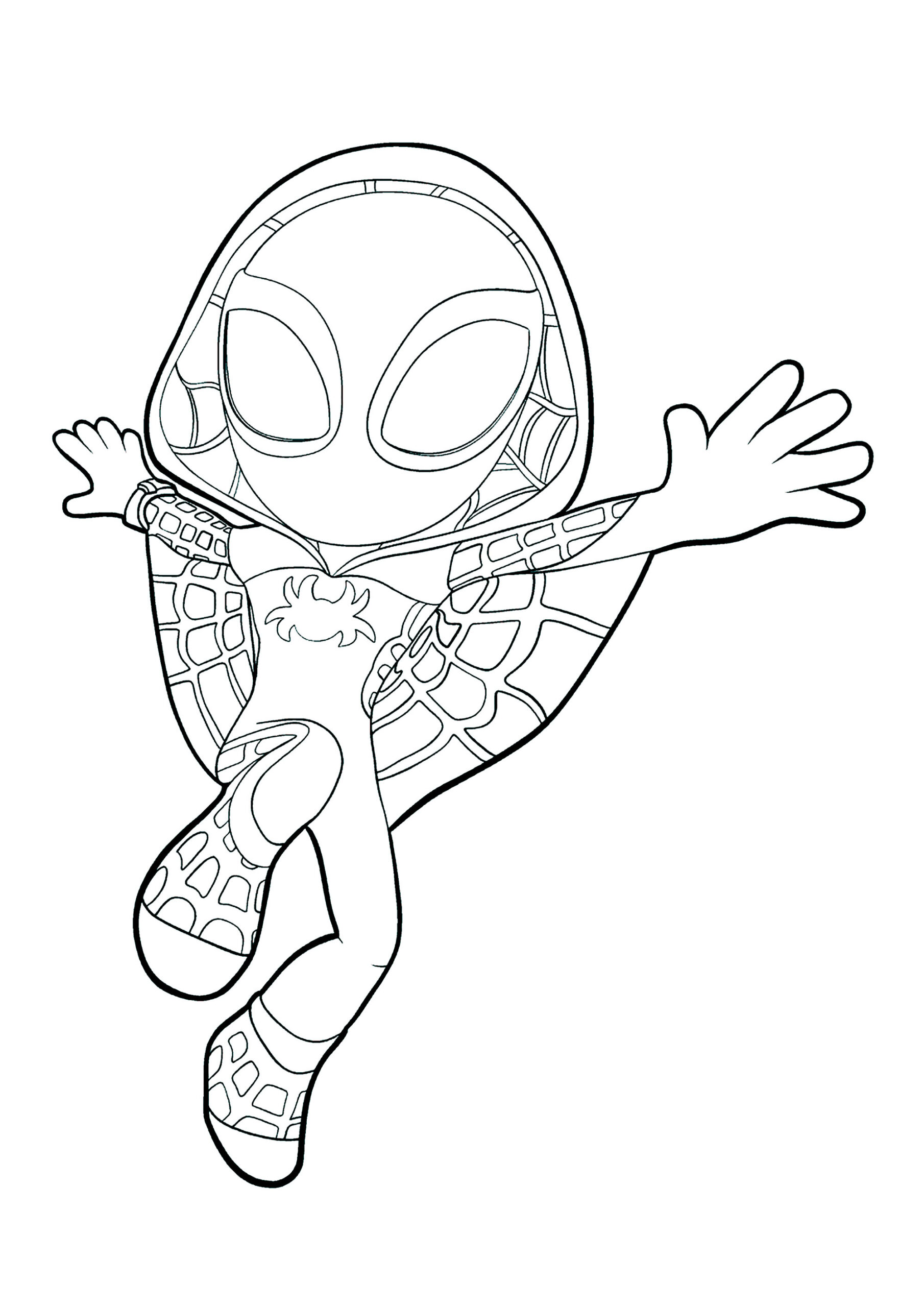 Ghost-Spider / Gwen In Action - Spidey And His Amazing Friends for Ghost Spider Printable