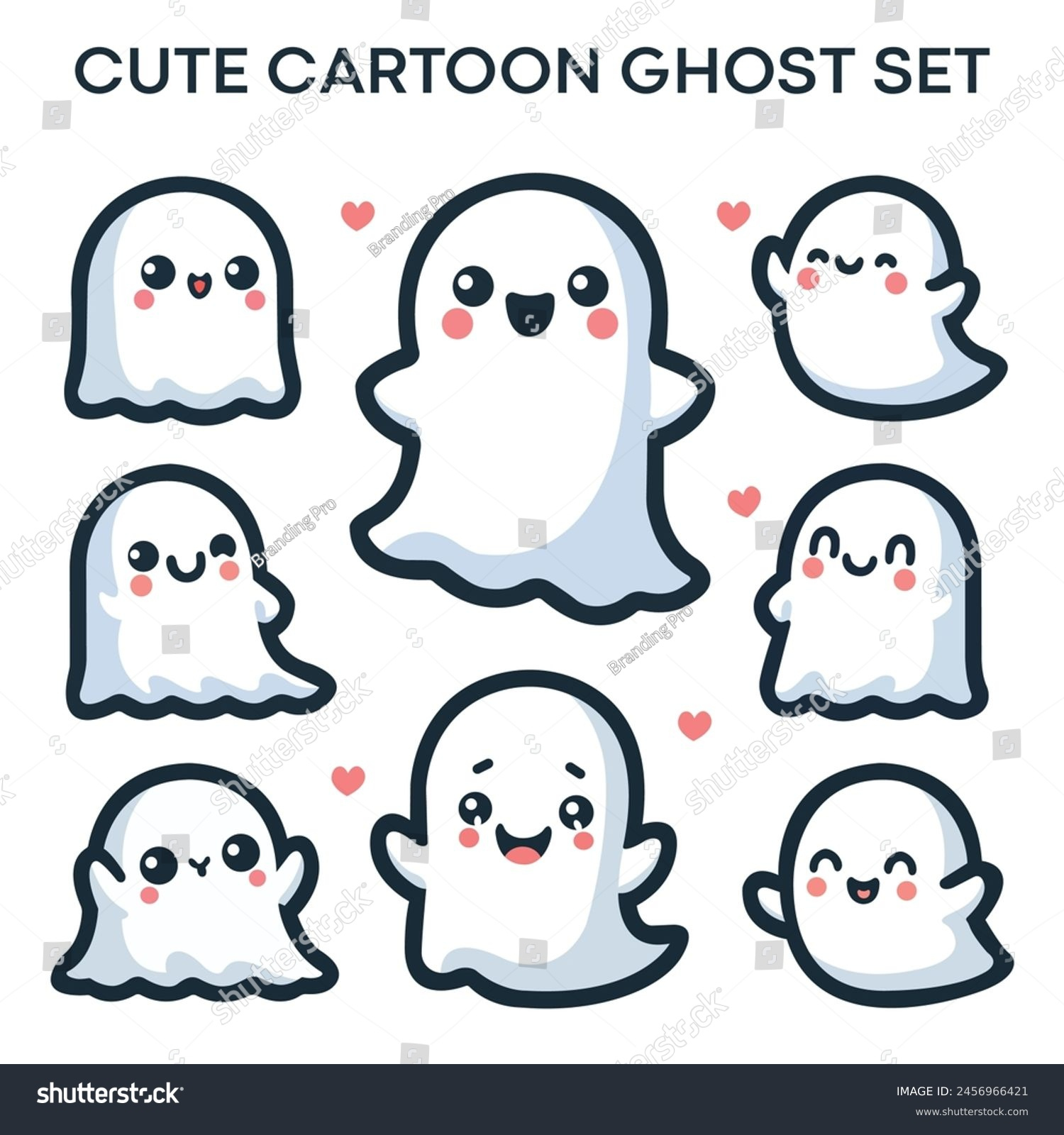 Ghost Stickers: Over 62,010 Royalty-Free Licensable Stock for Cartoon Ghost Printable