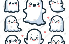 Ghost Stickers: Over 62,010 Royalty-Free Licensable Stock within Friendly Ghost Printable